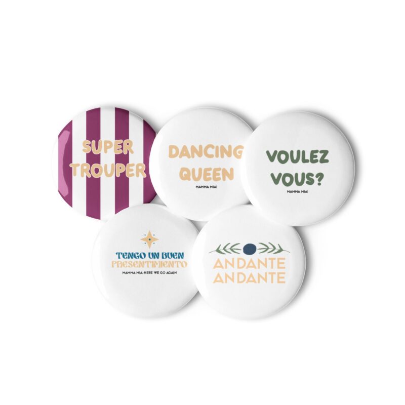 Set de chapas pequeñas - Mamma Mia!