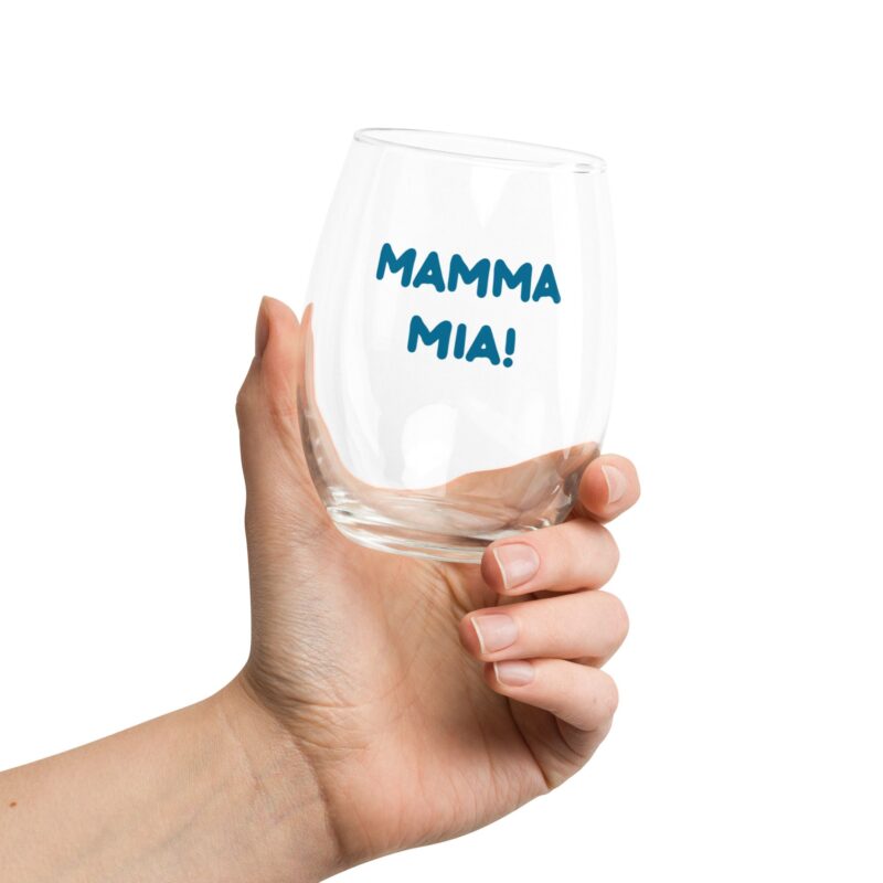 Vaso de cristal "Mamma Mia!"