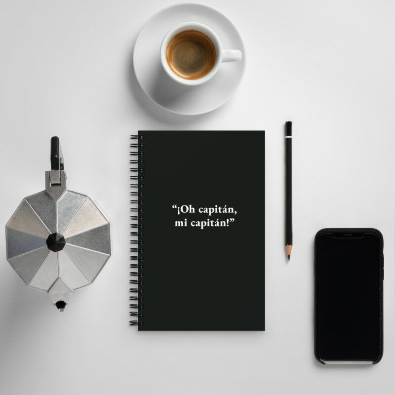 Libreta «¡Oh capitán, mi capitán!» – El club de los poetas muertos